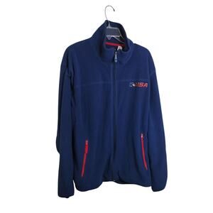 M758)Vtg Aeropostale Athletic Brand Varsity League Champ USA Fully Zip Fleece XL